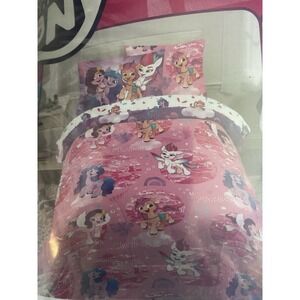 Franco My Little Pony "Friendship & Ponies" Kids Reversible Bed Set 7 Piece